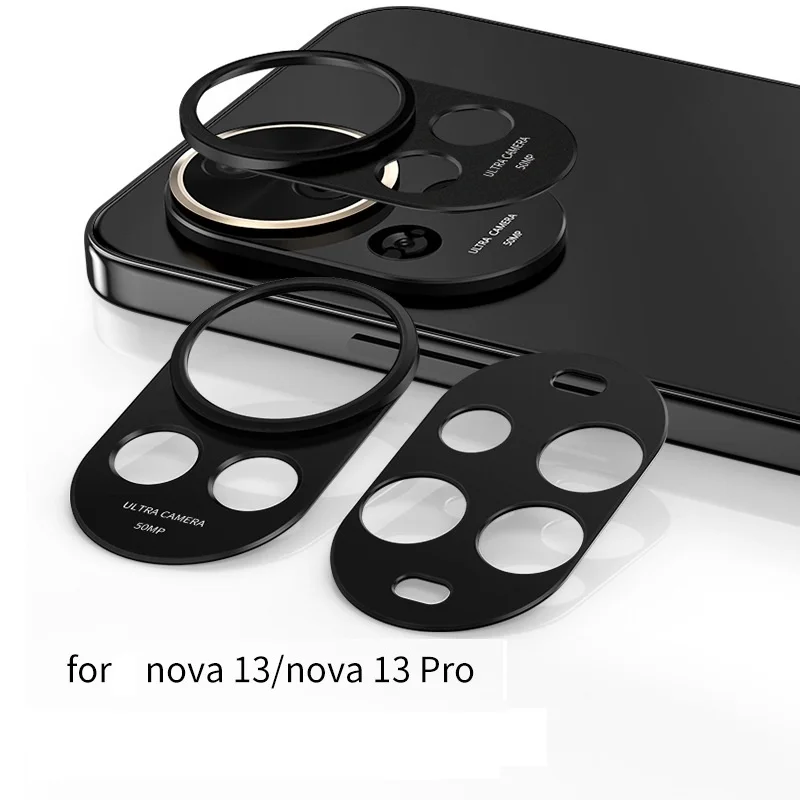 

for Huawei Nova 13 Pro Camera Bezel Cover Anti Scratch Metal Film Super Slim Hollow Lens Protector Cap Sticker