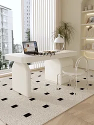 Cream Style Solid Wood Desk Adult Home Use Student Study Desk Computer Desk Girl Bedroom Dressing Table Integrated