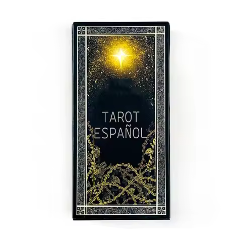 Spanish Tarot Deck 78pcs Cards Predictive Divination Board Game,Family Gathering Cards Game Meditation Travel &amp; Gift Giving