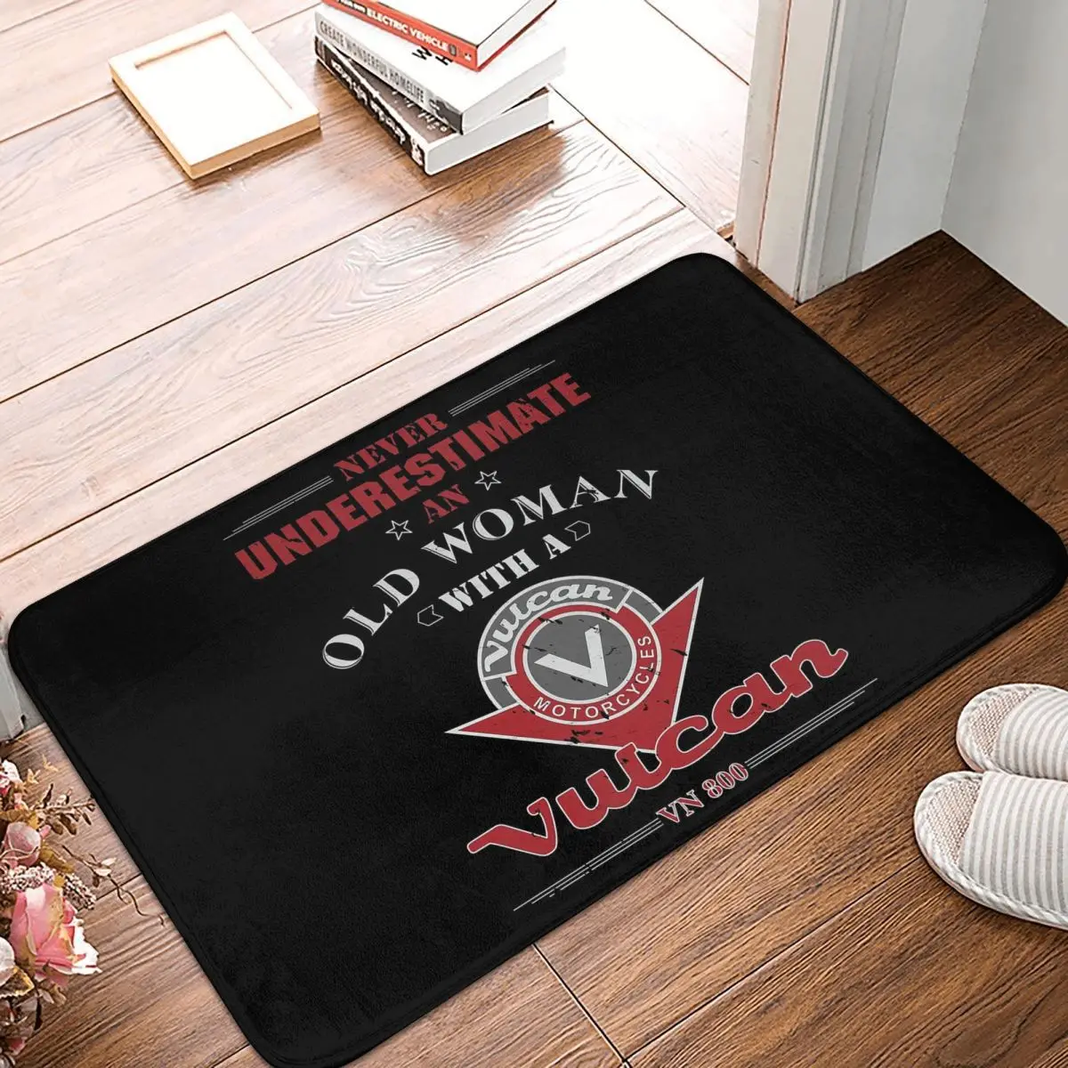 Underestimate Woman 1 Vulcan VN 800 Motorcycle Worn Anti-slip Doormat Floor Mat Carpet Rug for Kitchen Entrance Home Footpad Mat