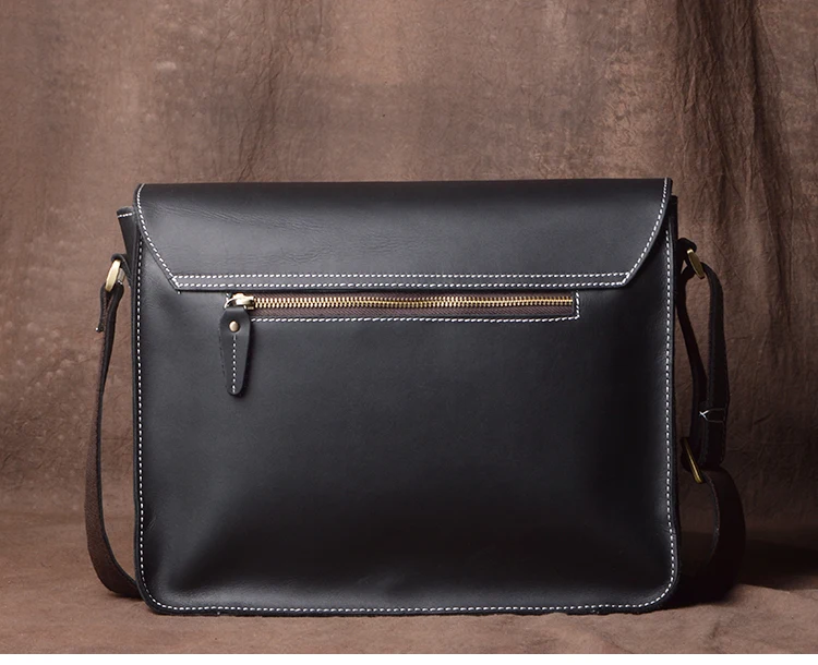 LUOKIR Retro Umhängetasche Crazy Horse Leder Schulter Tasche männer Echte Leder Crossbody Lokomotive Tasche Klassische Cambridge Tasche – Detail 20