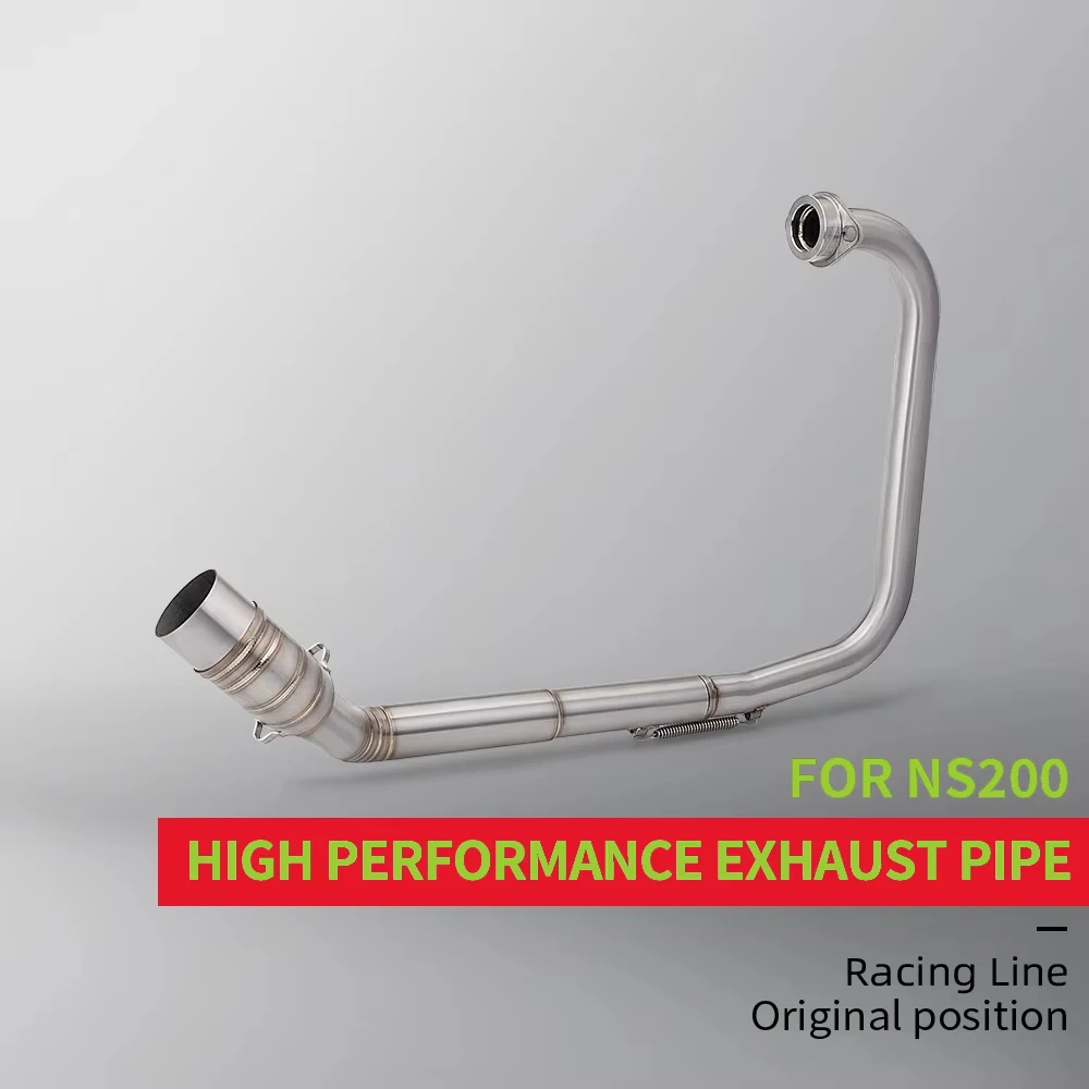 

motorcycle full exhaust system head middle connecting pipe racing elbow 51mm Escape motorcycle NS200 NS 200