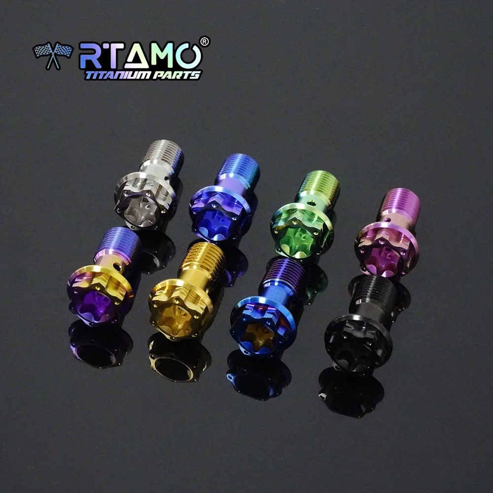 RTAMO Gr5 Titanium Banjo Bolt M10X1.0/1.25P Brake Caliper Bolt for Brembo Master Cylinder