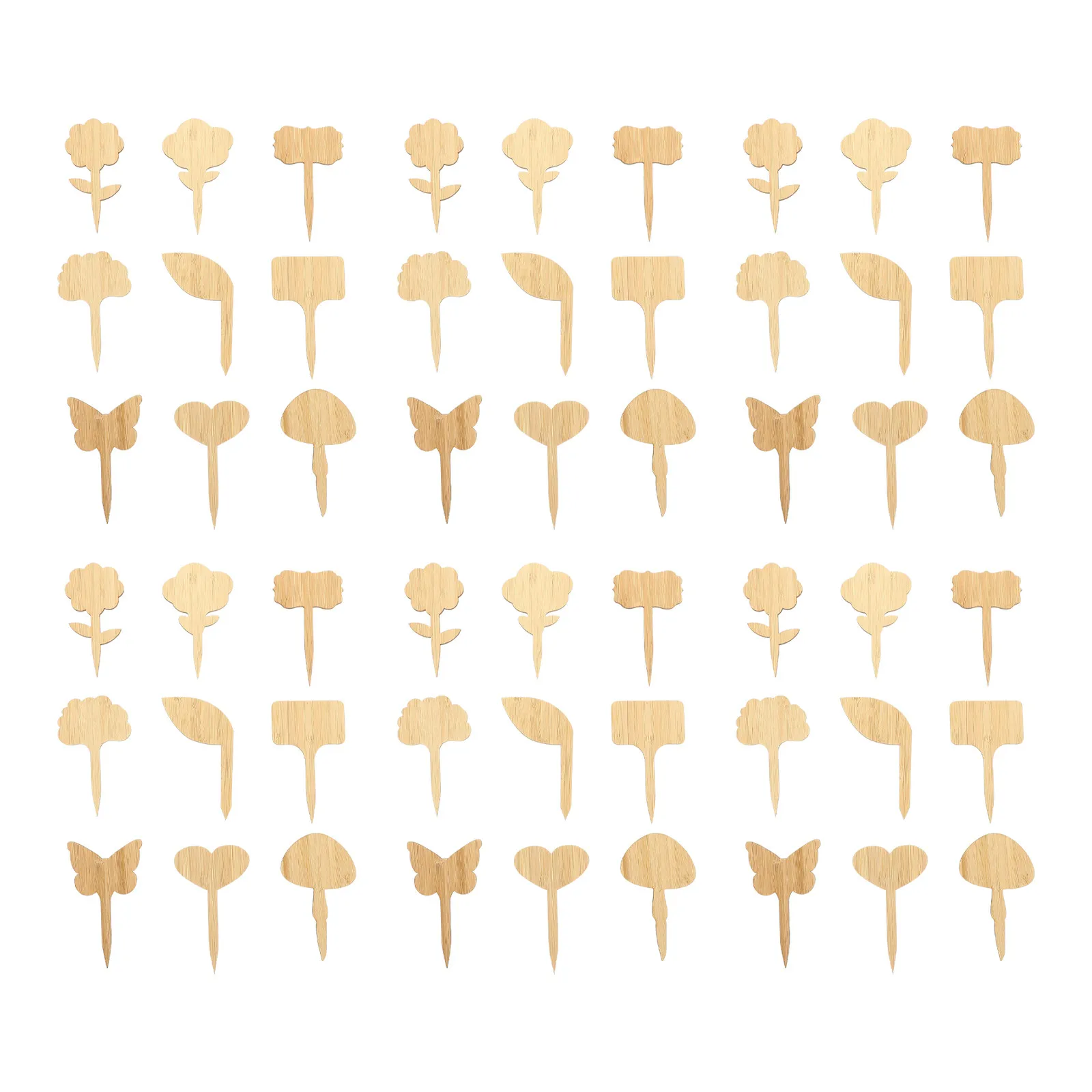 90Pcs Plant Label Tags Bamboo Garden Markers Plant Classification Signs for Succulents Flowers Vegetables Easy to Write