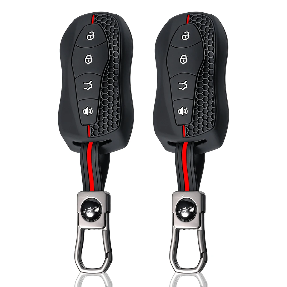 Silicone Car Key Case Cover Shell For Geely Azkarra Tugella FY11 2019 2020 Atlas Pro New Emgrand GS X6 SUV EC7 Protected Fob Bag