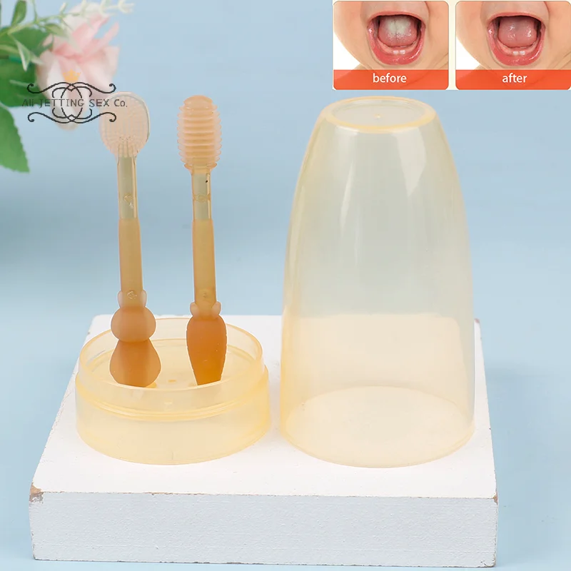 Silicone Infant Breast Toothbrush 0-1.5 Years Old Newborn Baby Tongue Oral Clean dental supplies touth brush