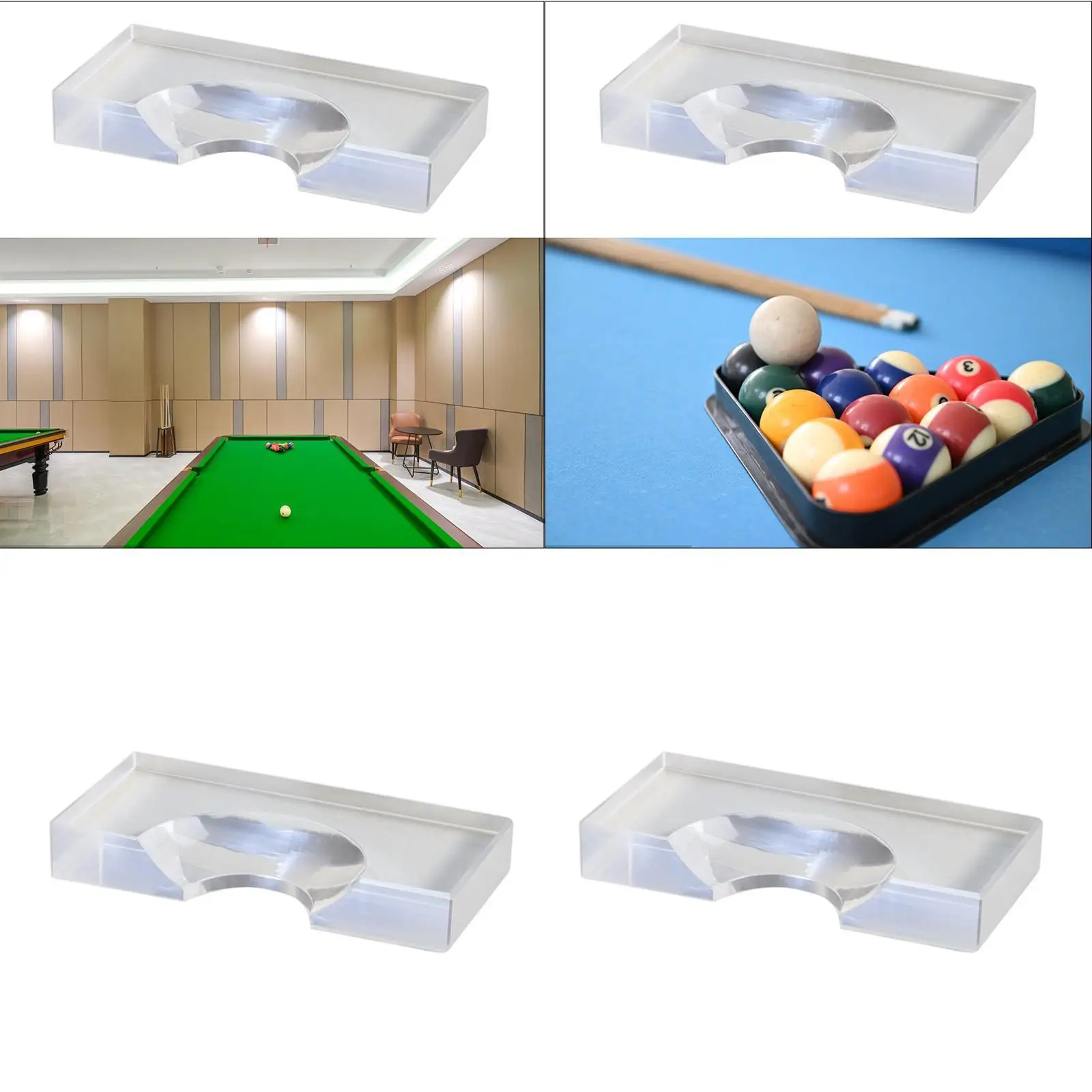 

Billiard Chalk Holder Locator Transparent Ball Holder Pool Balls Accessories