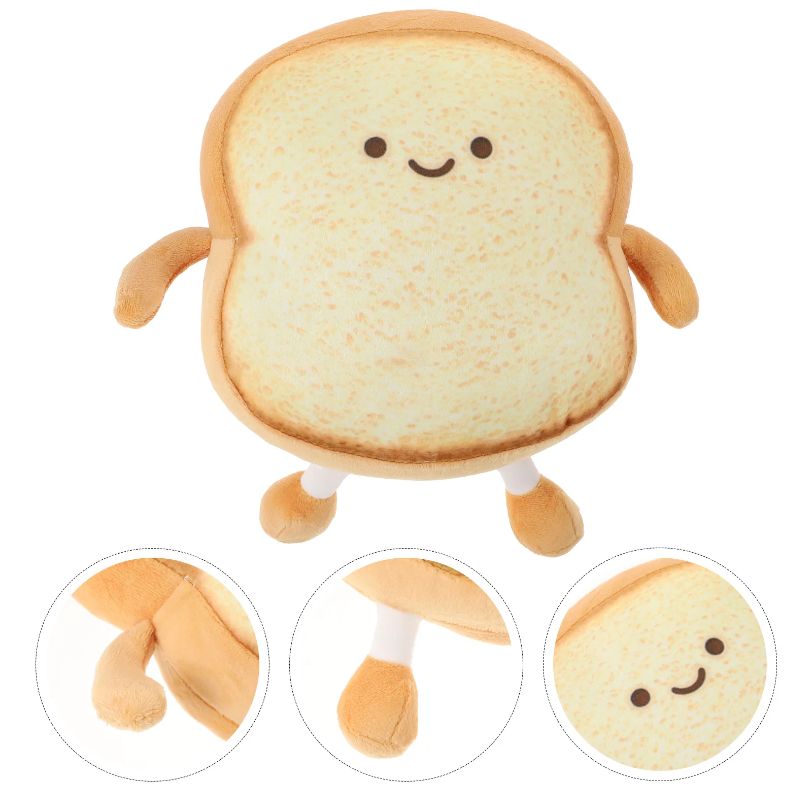 Plush Toy Lovely Bread Cushion Hugging Pillow Sofa Throw Theow Pillows Adorable Toast Shape