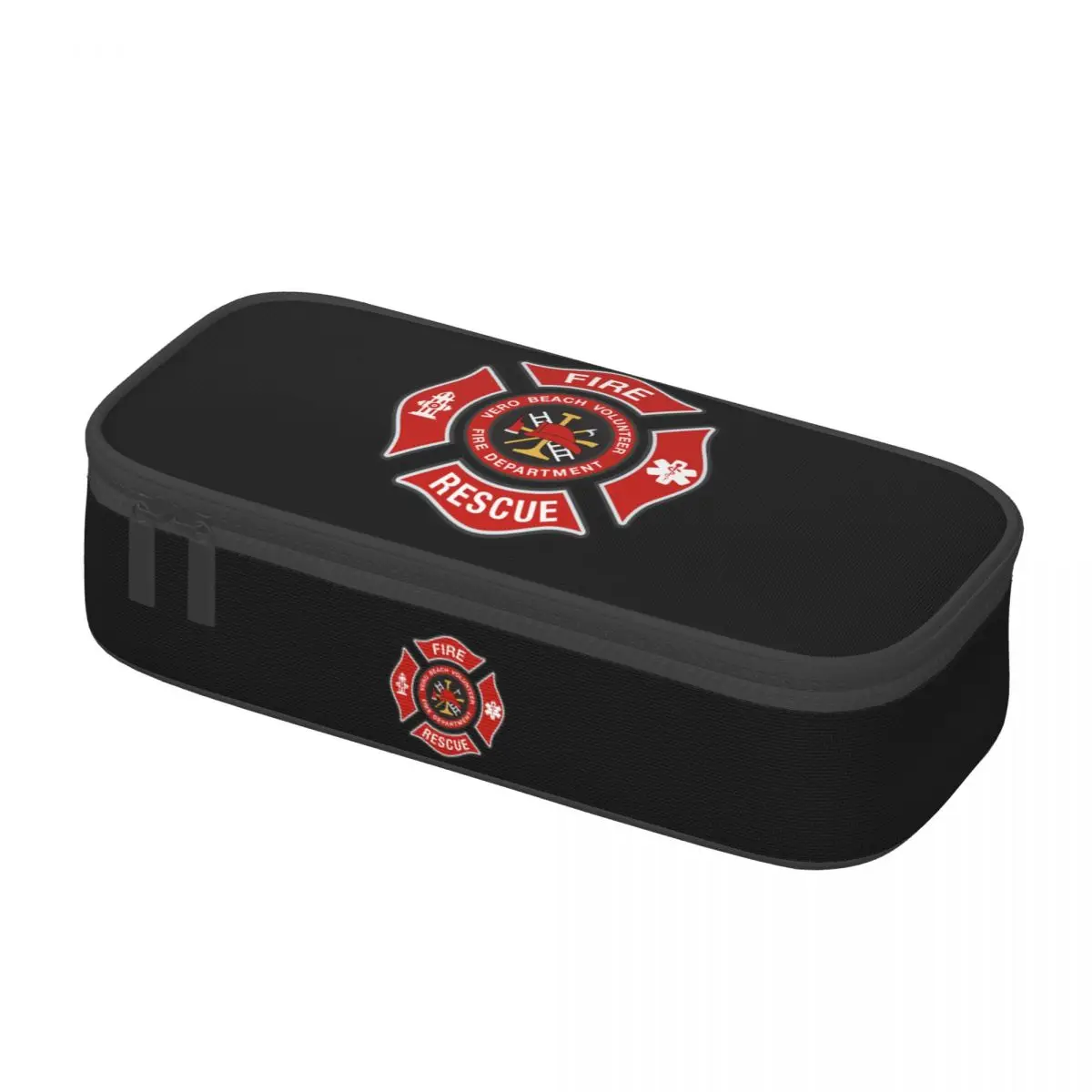 Fire Rescue Firefighter Pencil Cases for Boys Gilrs Large Capacity Pen Box Bag School Accessories