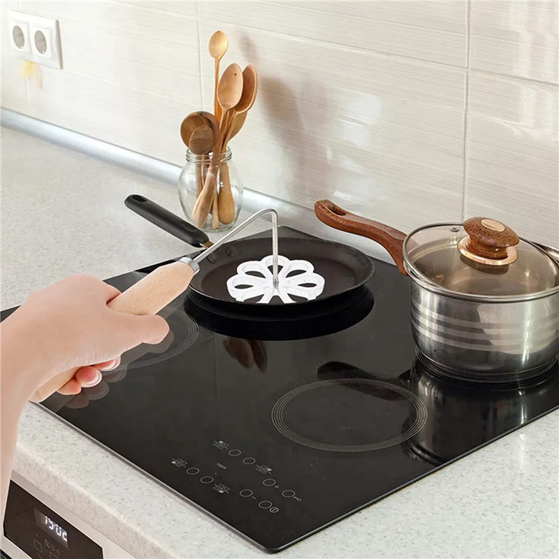 

ABSS-2X Rosette Timbale Iron Set Bunuelera With Handle Traditional Mexican Bunuelo Pastry Maker Cutter For Kitchen Gadget