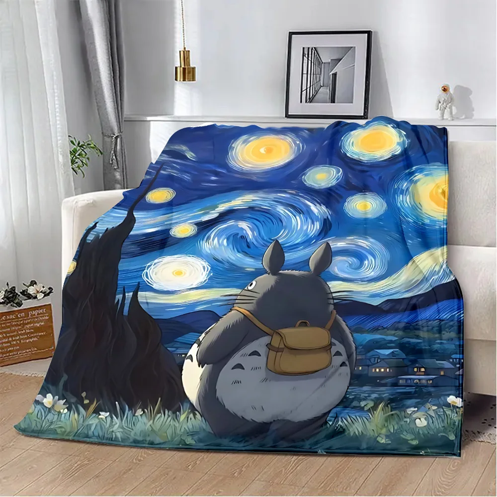 Heiße Anime Cartoon bedruckte Decke Picknick decken warme Decke weiche und bequeme Decke-T-Totoros Home Travel Geburtstags geschenk