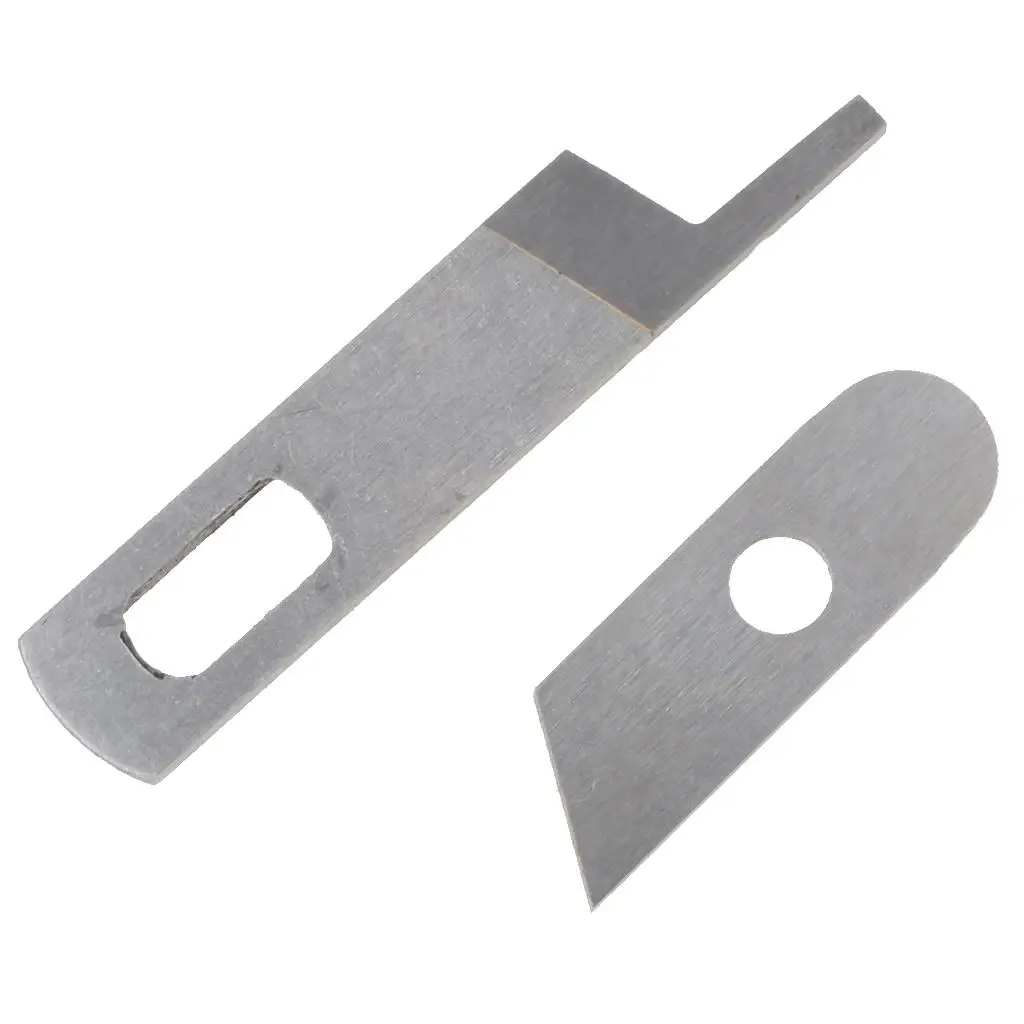 2Pcs Overlocker Upper Lower Knife Fits for Singer 14CG744 14CG754 14SH644 14SH654 14U544 14U554 14U555 14U557