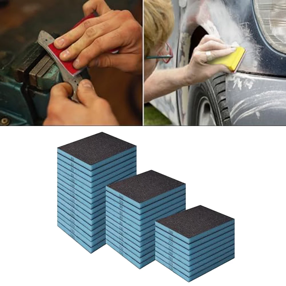 

36 шт./компл. шлифовальная губка для влажного/сухого использования, шлифовальные подушечки для металла, дерева, шлифовки, полировки, абразивные инструменты «сделай сам»