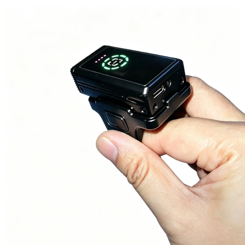 High Performance Wireless Ring Scanner Portable Barcode QR Code Reader for Retail Warehouse and Logistics Applications