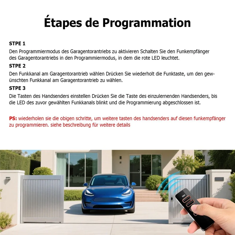 【ABUP】For Summer 4018 Pearl Garage Remote Control 868Mhz Handheld Transmitter For Summer 4018 V000.4 Channels