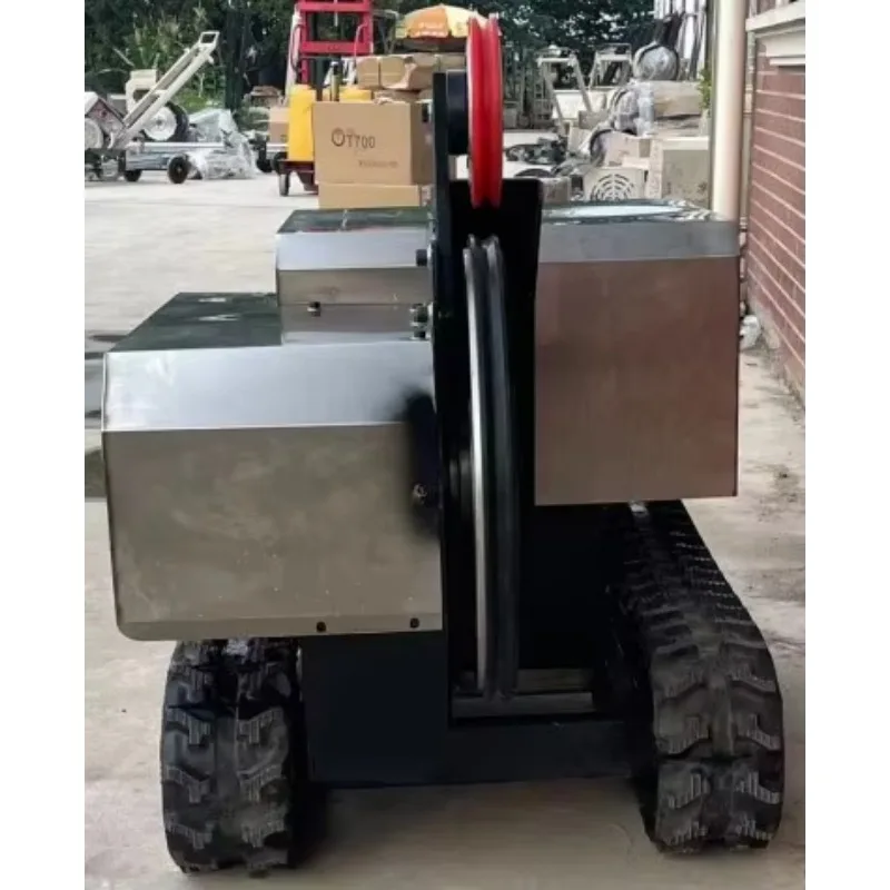 22 Kw 30kw 37kw Rubber Track Diamond Electric Wire Sawing Concrete Stone Granite Rock Quarry Wire Saw Machine