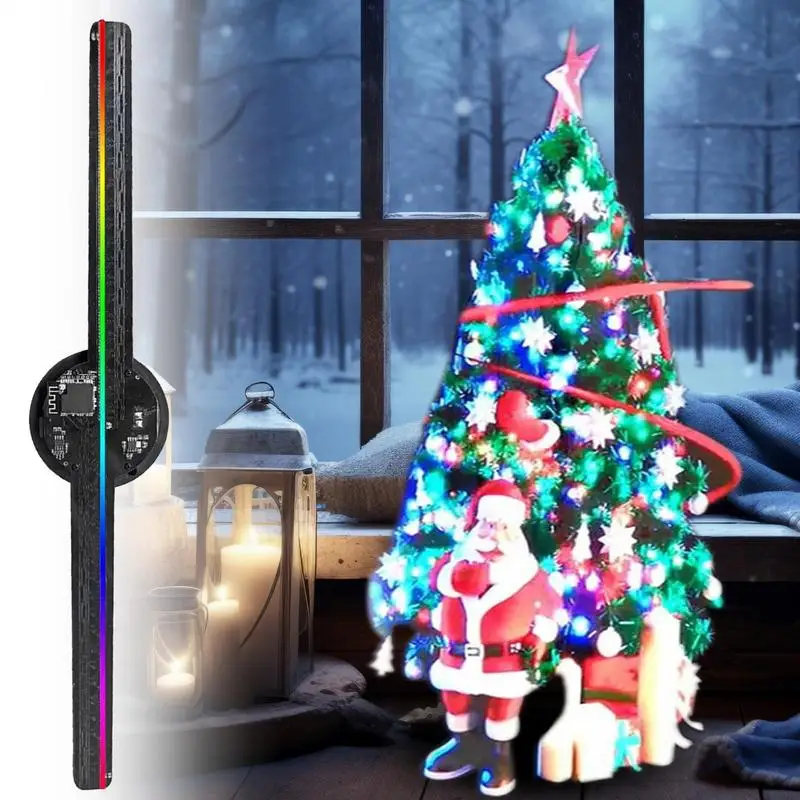 

3D Hologram LED Fan Projector LED Fan Holographic Christmas Tree With Remote Control/WIFI/APP Video Christmas Party Decor