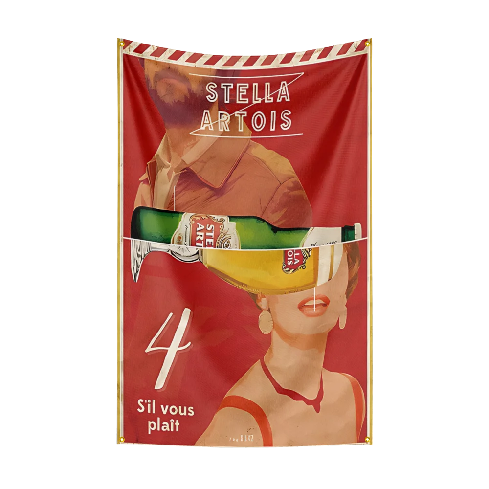 3×5ft S-STELLA ARTOISs Beer Flag Polyester Printed Alcohol Wine Banner For Decor Drink rum Beer Flag