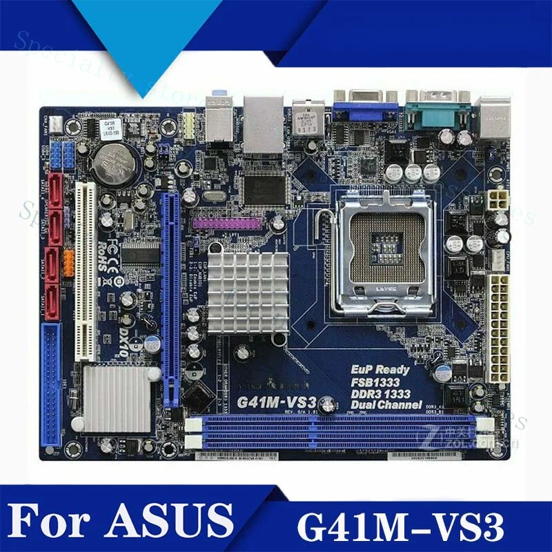 

Материнская плата A+ для ASROCK G41M-VS3 DDR3 LGA 775 G41, IDE COM, M-ATX, Intel, протестировано, исправно