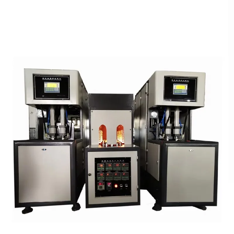 Semi Automatic Extrusion Blow Molding Machine PET Water Juice Bottle Maker High Speed Custom