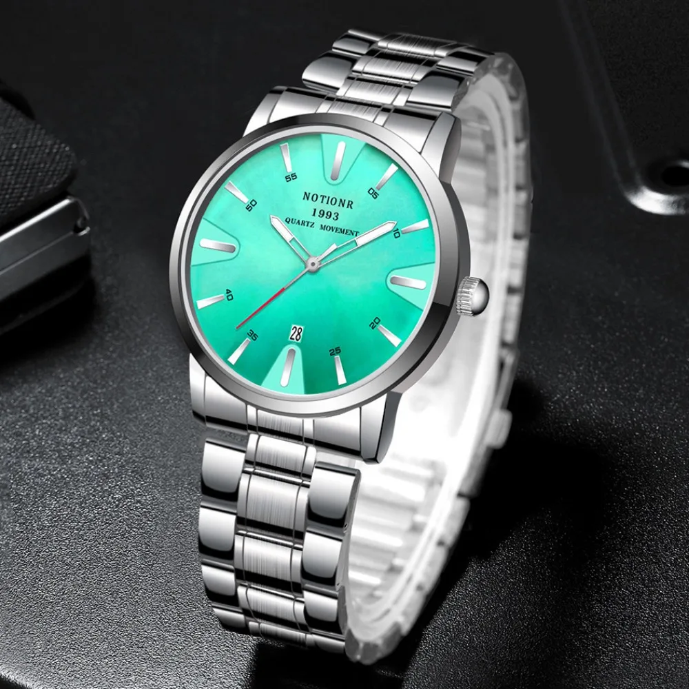 NOTIONR Nova Moda Masculina Relógios de Quartzo, Relógio de Moda Clássico Data Relógios de Pulso para Homem Presente para Ele