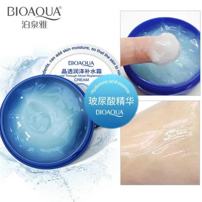 BIOAQUA crema Facial de día con ácido hialurónico, hidratante profunda, blanqueamiento, relleno de agua, levantamiento antiarrugas, reafirmante, cuidado de la piel