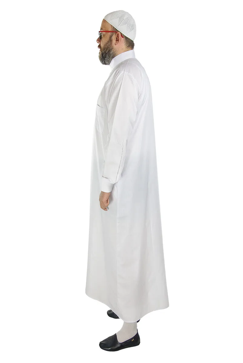 IQRAH Male Linen White Fistan