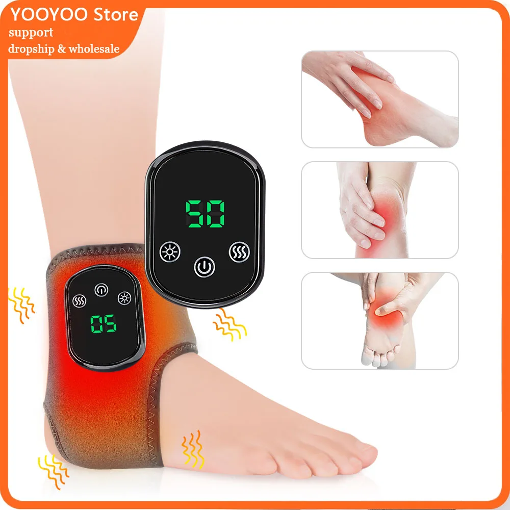 

Electric Smart Ankle Protection Brace Foot Ankle Massager Vibration Muscle Relaxation Hot Compress Joint Discomfort Relief