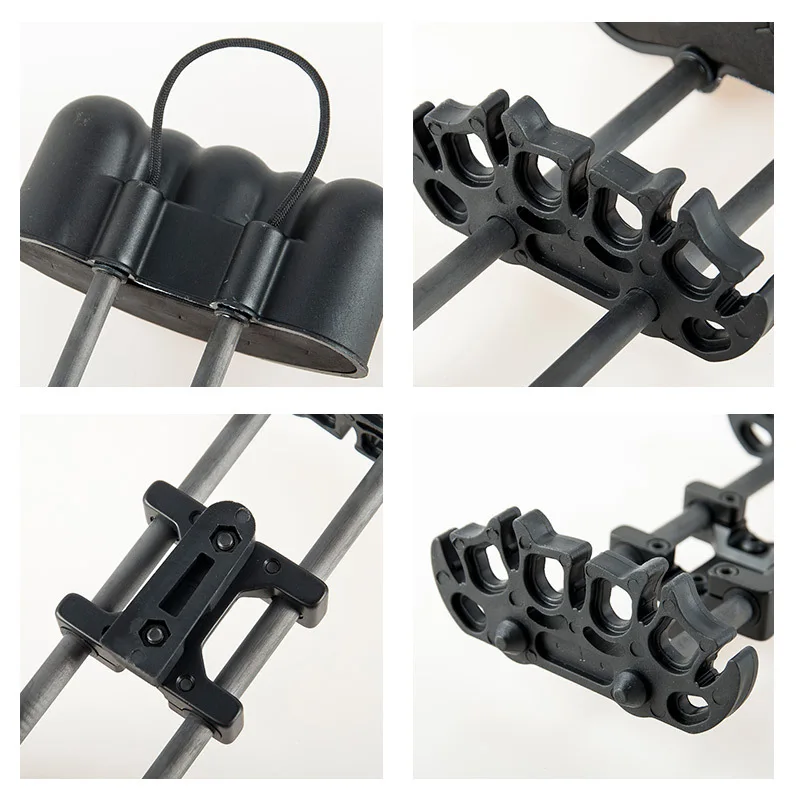 

Vertex, bow and arrow, quick-release portable quiver.