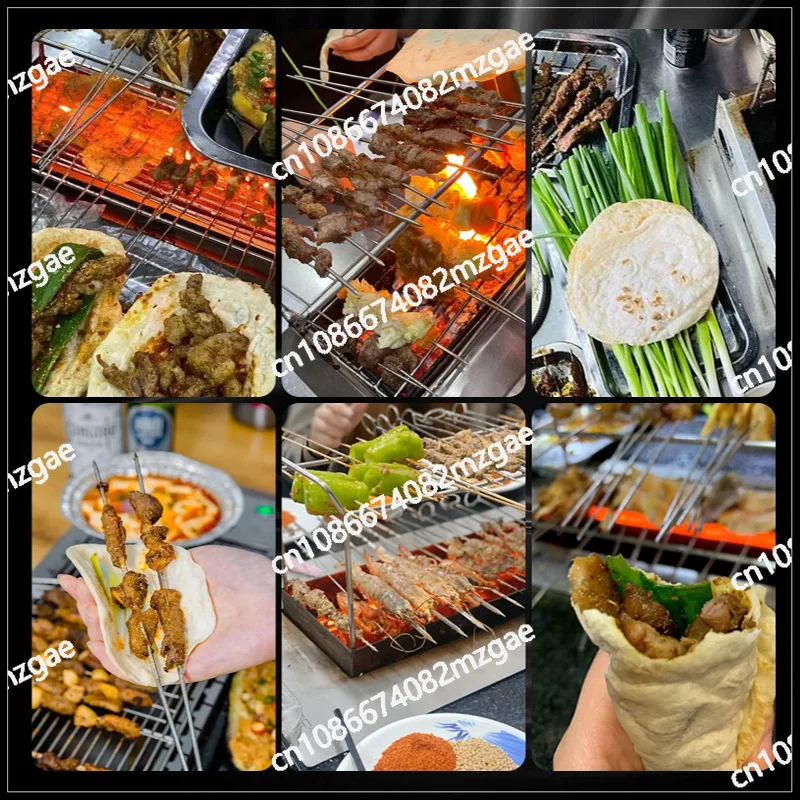 Stainless steel carbon grill Commercial stove Smokeless outdoor Internet celebrity grill Household test oven Carbon charcoal