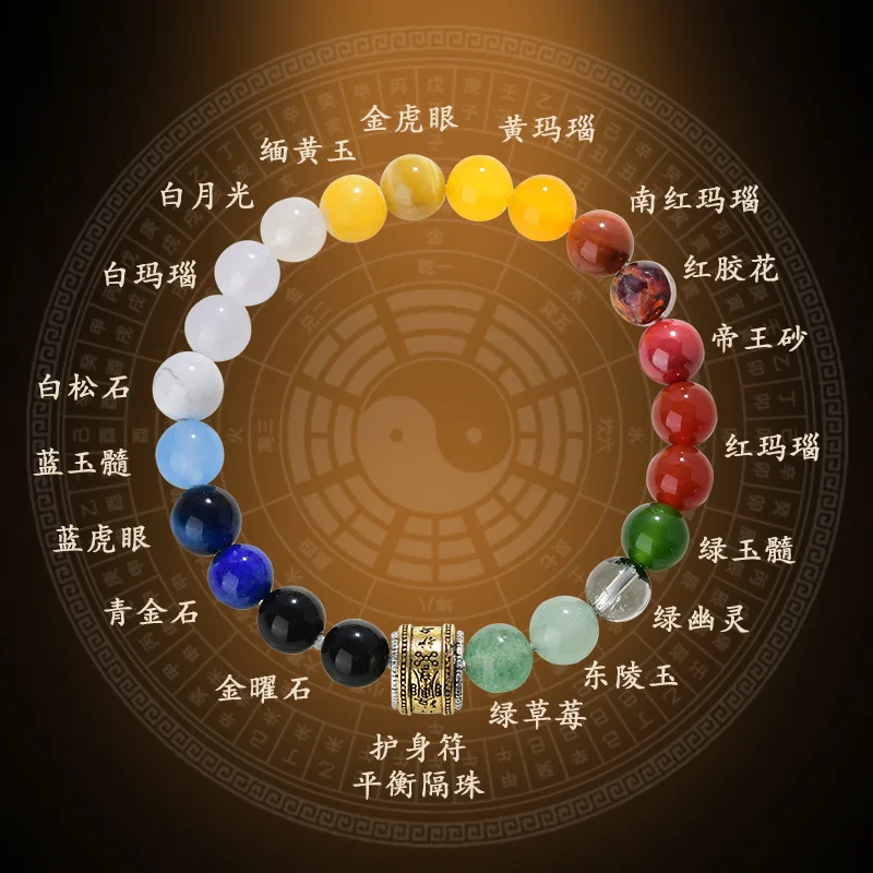 

Браслет Five Elements Custom Balance Energy из бисера и агата, унисекс