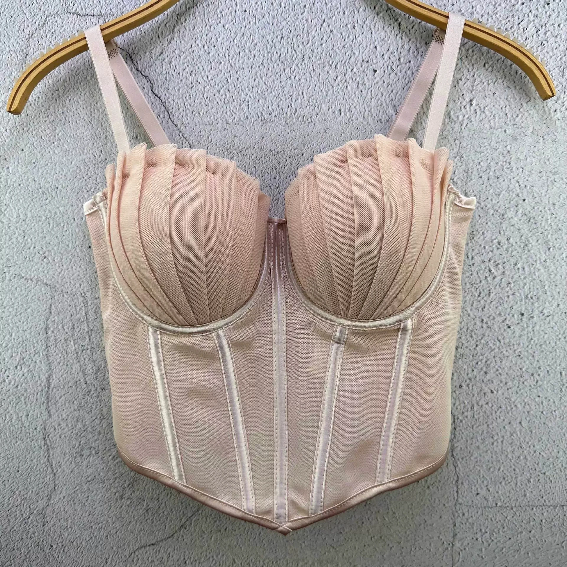Europeu e americano novo estilo malha plissada sexy camisola de espinha de peixe para mulheres usarem como camada base-GZNY005