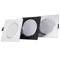 AC220V 110V Ultra-thin LED Downlight Spotlight Ceiling Light Grid Light 3W5W7W9W12W15W18W Recessed Downlight LED Panel Light