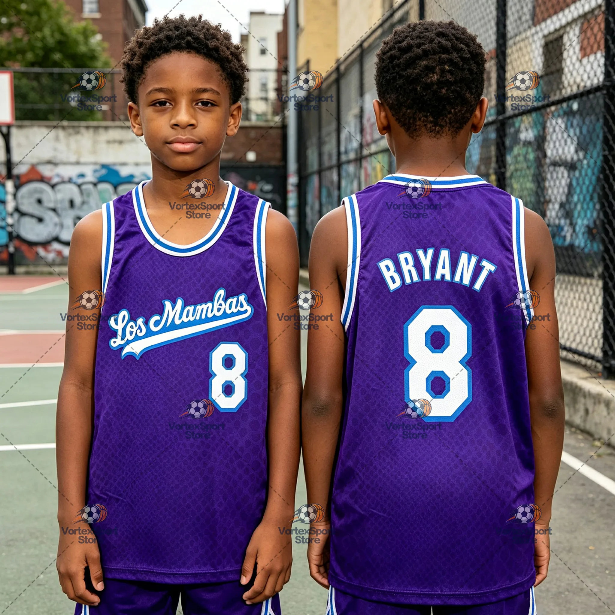 Children's NO.8 Bryant Basketball Star Quick-drying Vest Men's Sleeveless O-neck Basketball Sports Fitness Tranning Jersey