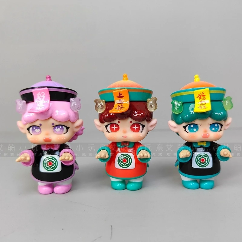 100% Genuine Migo Happy Ghost Series Mini Blind Box Mystery Box Dolls Little Ghost Model Mini Toy Play Ornament Collection