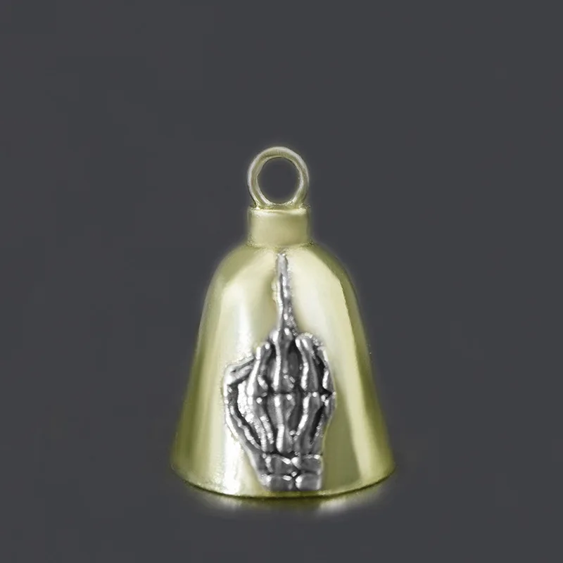 2026 New Pure Copper Keychain Pendant - Praying Hands Cross Owl Bell, Decorative Charm with Unique Pattern