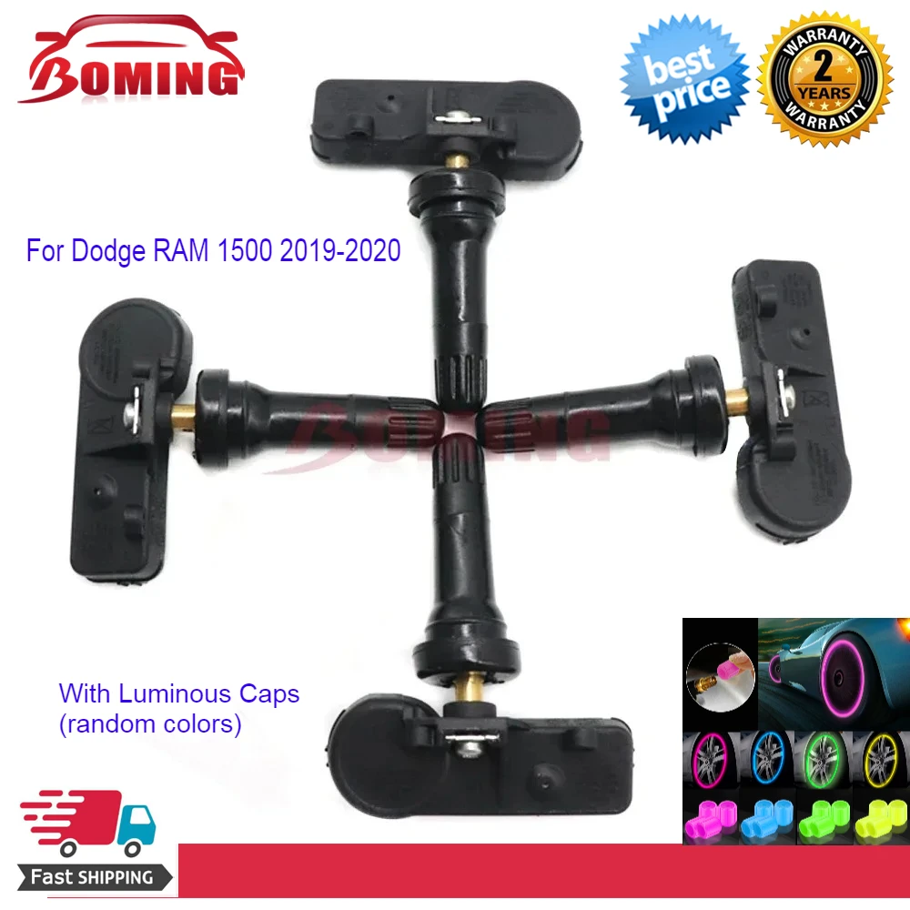 

4 шт./лот автомобильный датчик давления в шинах TPMS 68293199AA для Dodge Ram 1500 TRUCKS 2019 2020 433 МГц 68293199AB