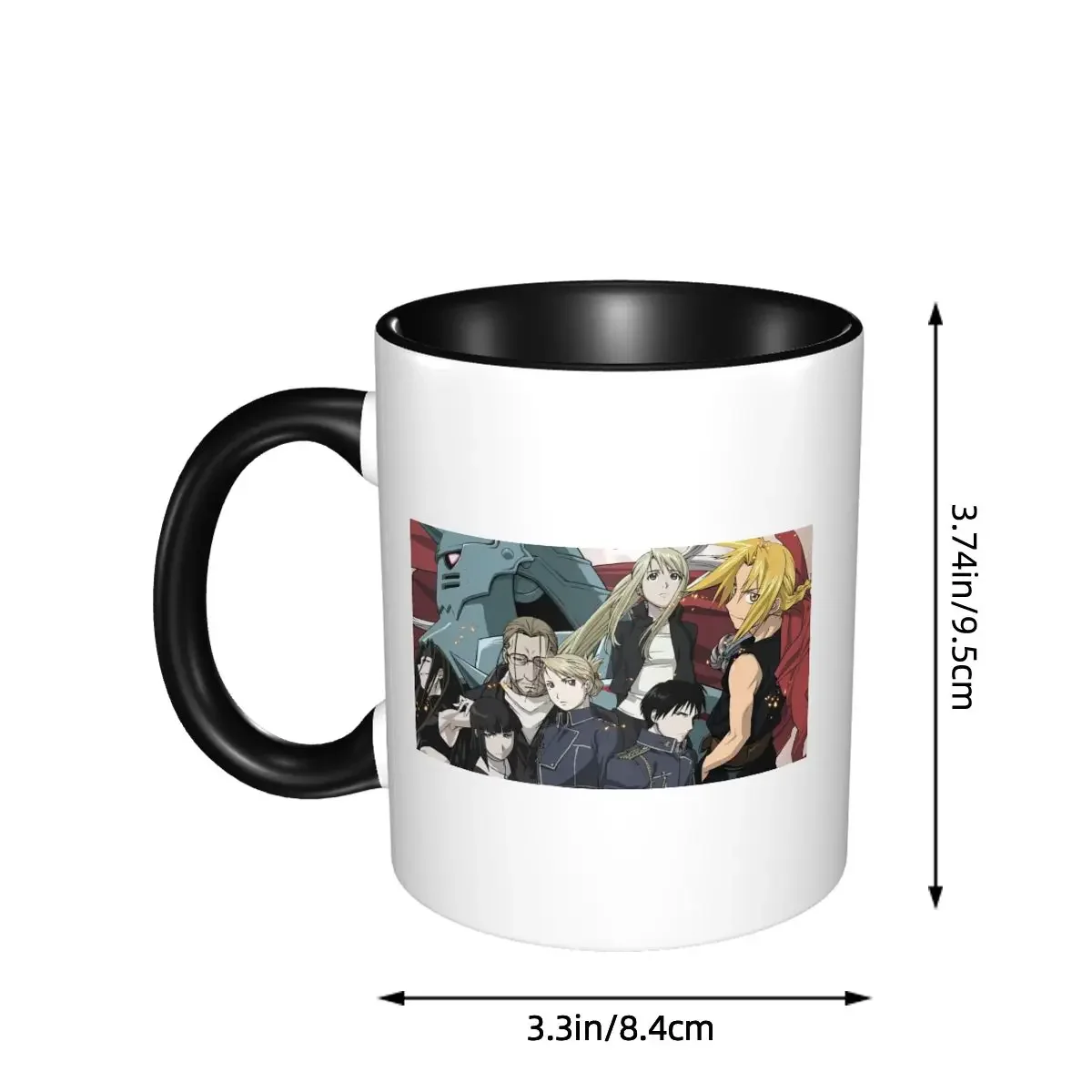 Fullmetal Alchemist Anime Mug Funny Ceramic Coffee Cups Tea Mugs Milk Cup Drinkware Gifts for Friends