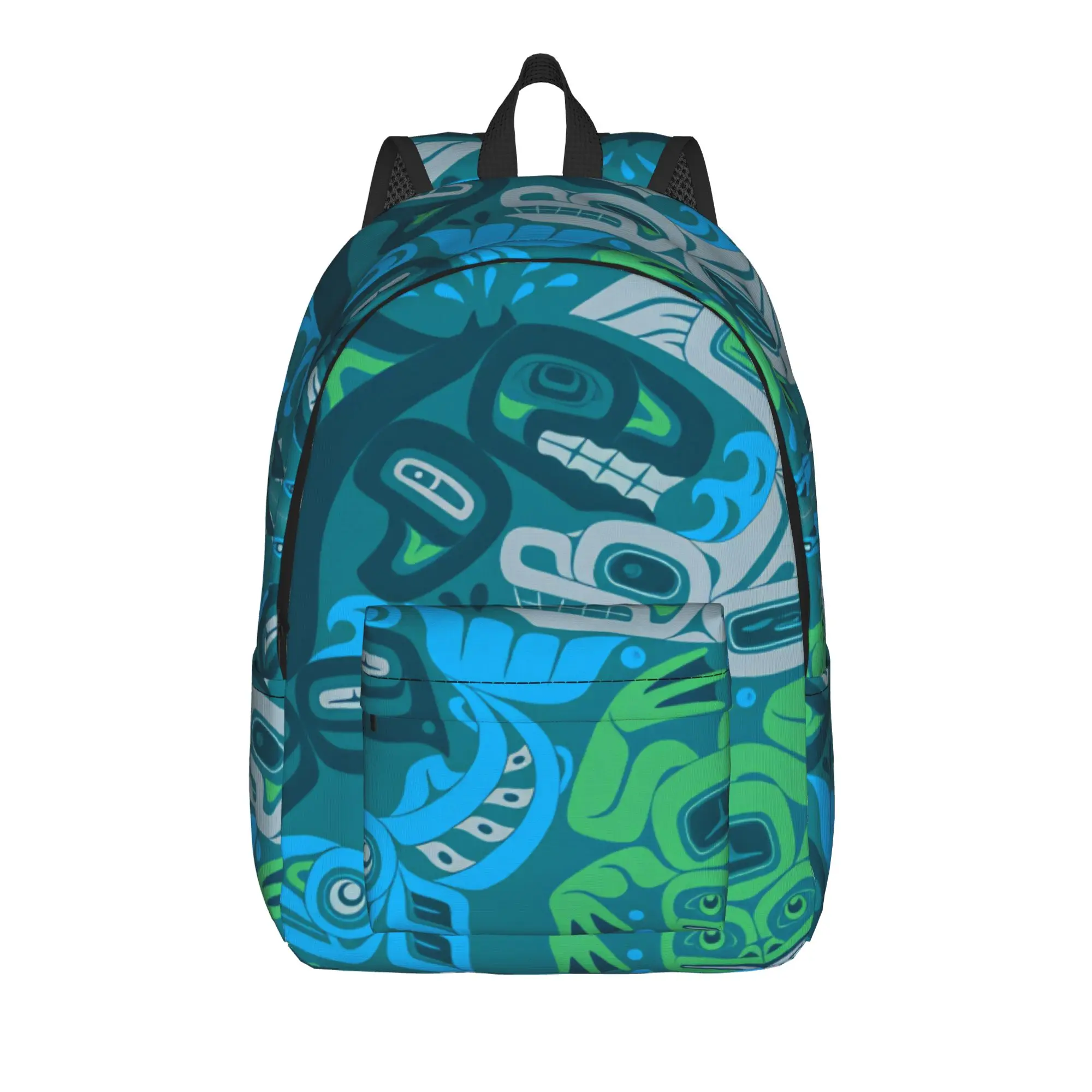 Ocean Spirits Design Backpack  Travel Backpacks Youth Designer Durable High School Bags Modern Rucksack