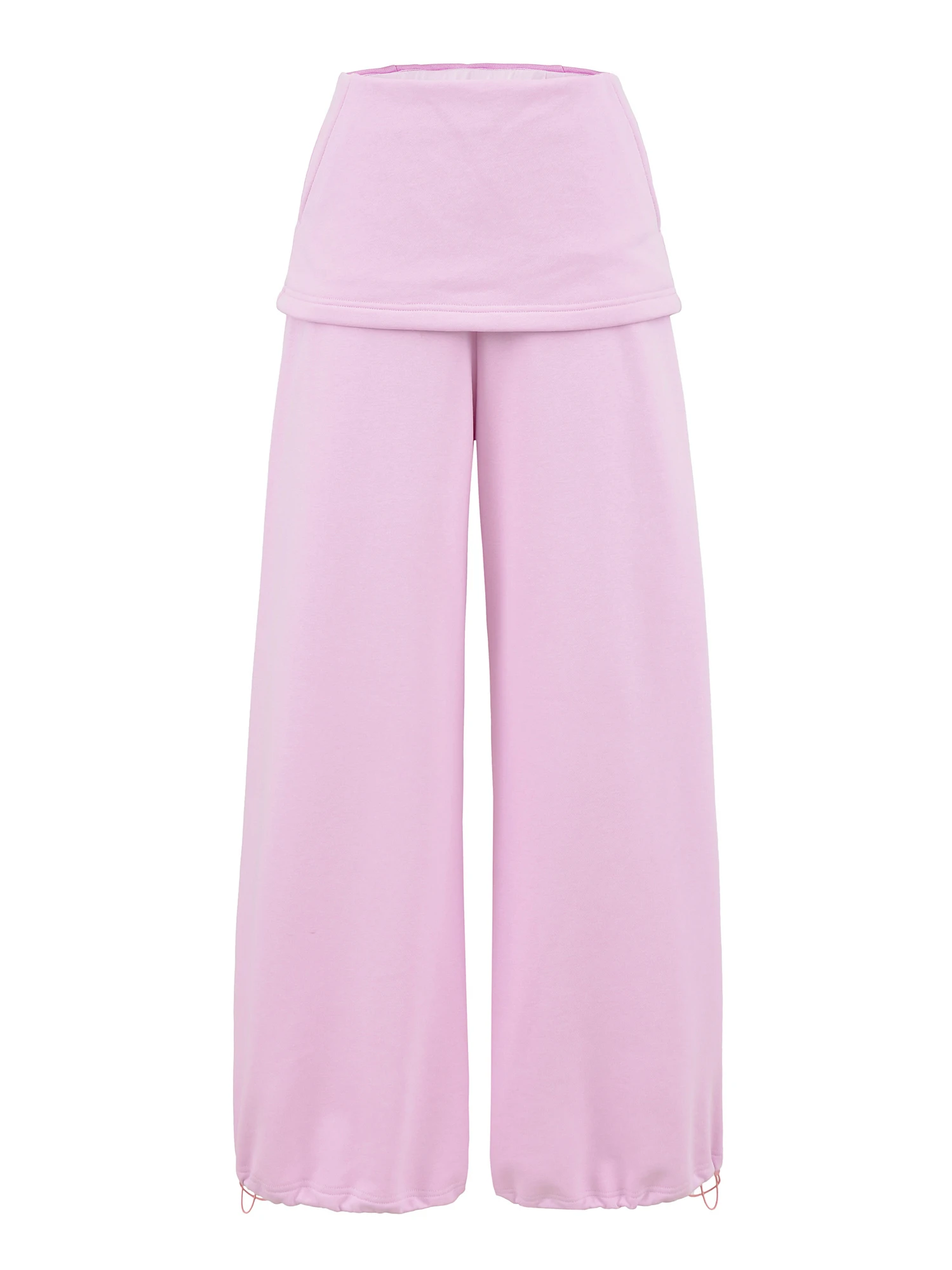 

Женские повседневные брюки с низкой талией и широкими штанинами, свободные брюки с манжетами, в американском стиле, из смесового хлопка и полиэстера