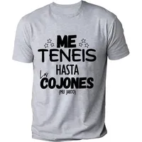 Funny Spanish Phrases Jokes T-shirts You Have Me Up To The Balls Streetwear Unisex Soft Women Men's Clothing Short Sleeve Tees