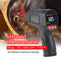 Digital Thermometer Infrared Thermometers -50~800℃ Non-contact Pyrometer Kitchen Laser Temperature Meter Hygrometer Mestek