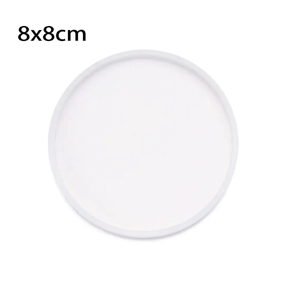 Clay Tool Silicone Fluid Arts Cup Mad Round Epoxy Resin Casting Molds Coaster Mold Jewelry Making Mould - view 2