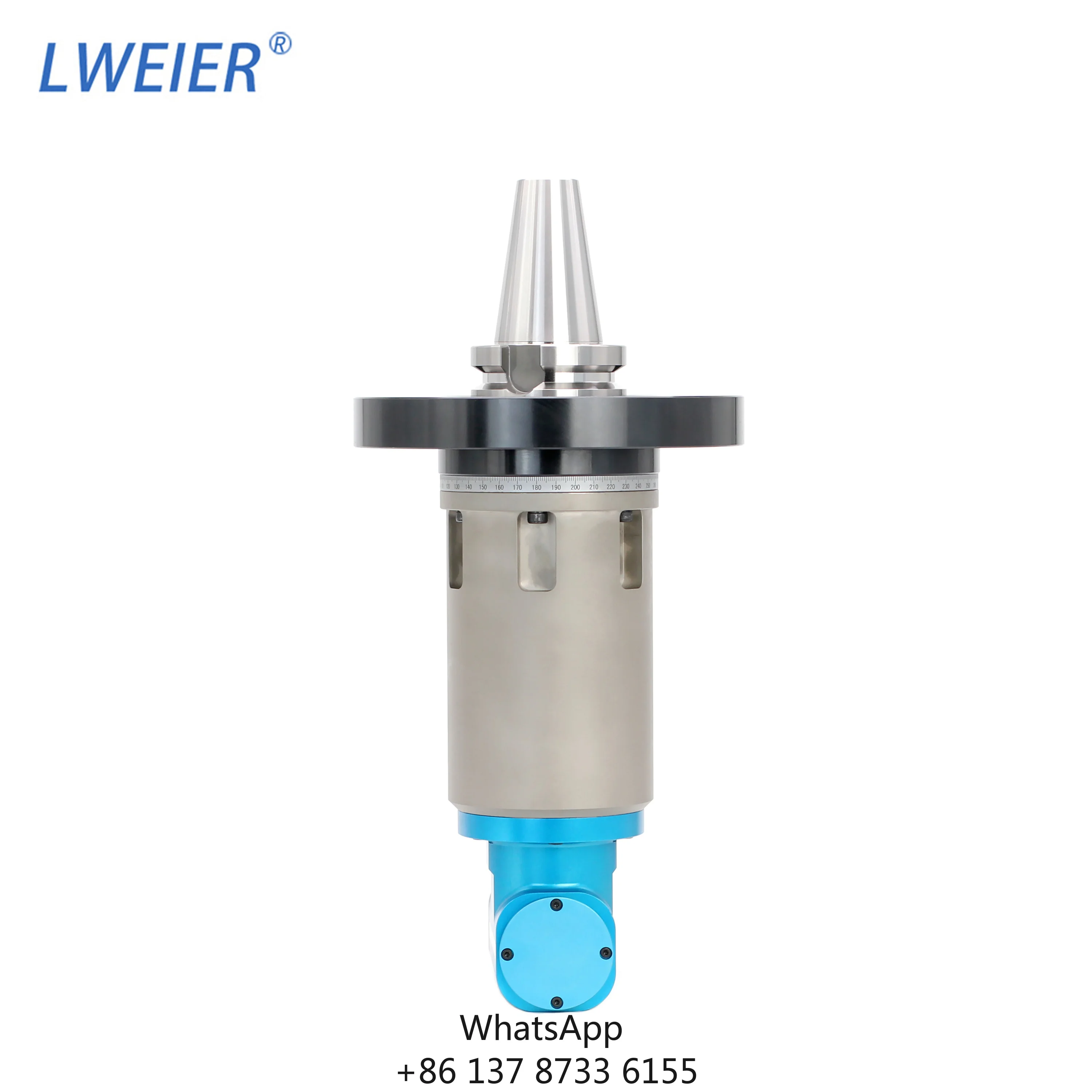 LWEIER BT50 Micro Extended Side Milling Head High-precision Seismic Resistant Deep Cavity Machining Right Angle Milling Head