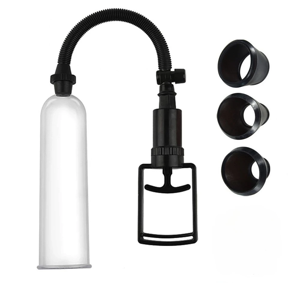 Male Penis Pump Sex Toy for Men Masturbator Penis Extender Vacuum Pump Cock Enlargement Enhancer Big Dick Trainer Massager Ring