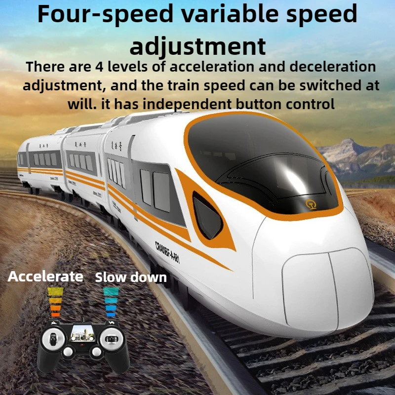 1/18 Remote Control Train Harmony and Fuxing High-speed Rail Toy Without Track Multi-function Train Model Boy Toy Gift