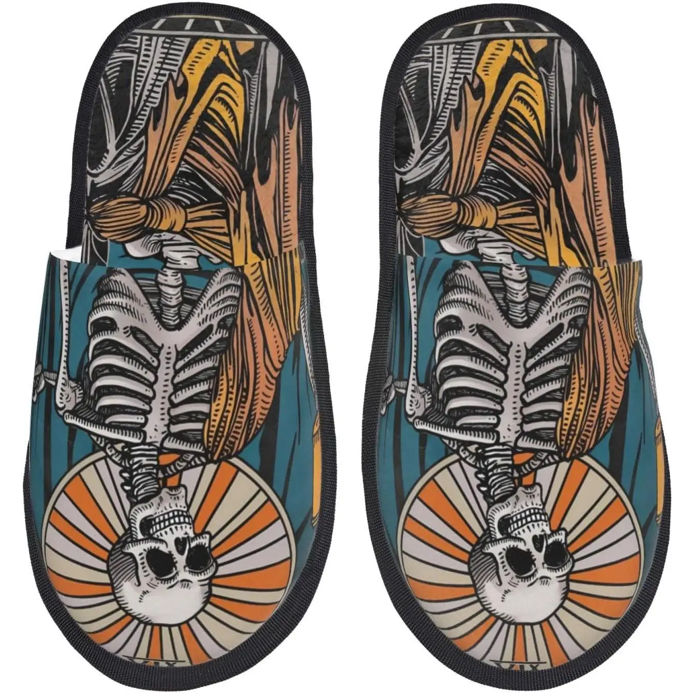 

Женские нечеткие без шнуровки с принтом кофе и черепа, домашние и уличные зимние домашние тапочки, гостевые тапочки для спальни