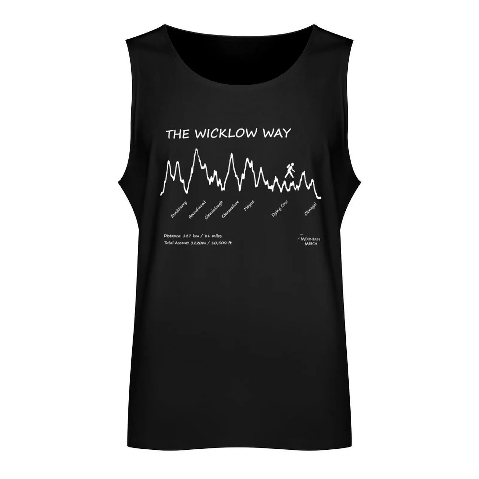 I walked the Wicklow Way - Elevation Profile Tank Top T-shirt for fitness summer clothes men 2024