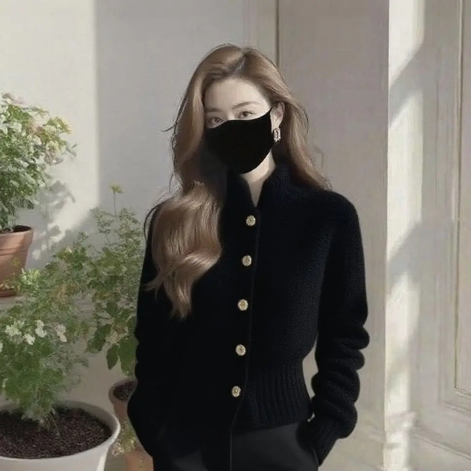 

Lmitation Mink Noble Маленький ароматный свитер Розовый Новый французский темперамент Женское пальто Белый тонкий дизайнер Рекомендуемая шуба Черный