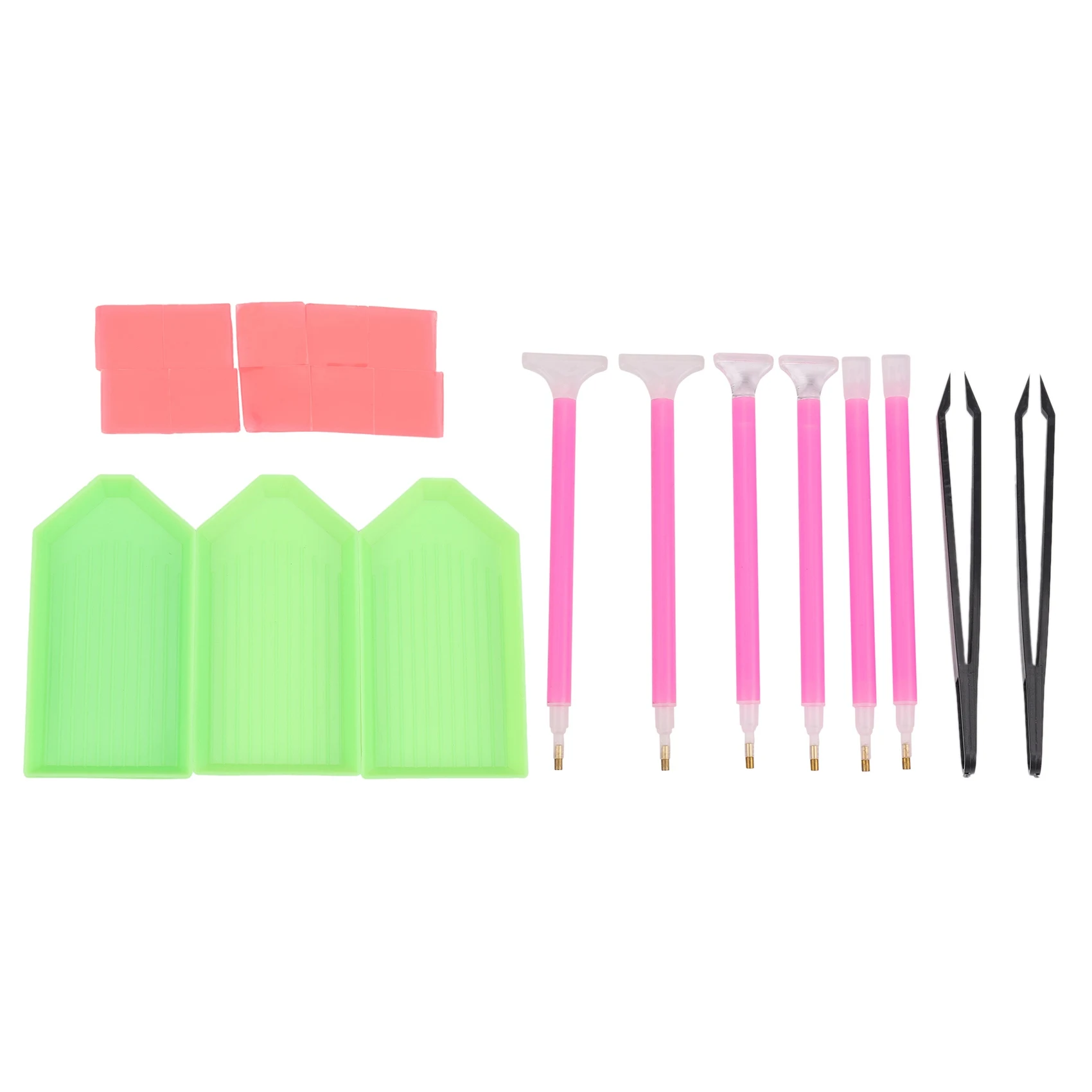 مجموعات أدوات A20M DIY، ABS + مواد السيليكون بما في ذلك الملقط، القرص الماسي، الغراء، القلم، والحقائب للحرف الفنية DIY (22 قطعة)